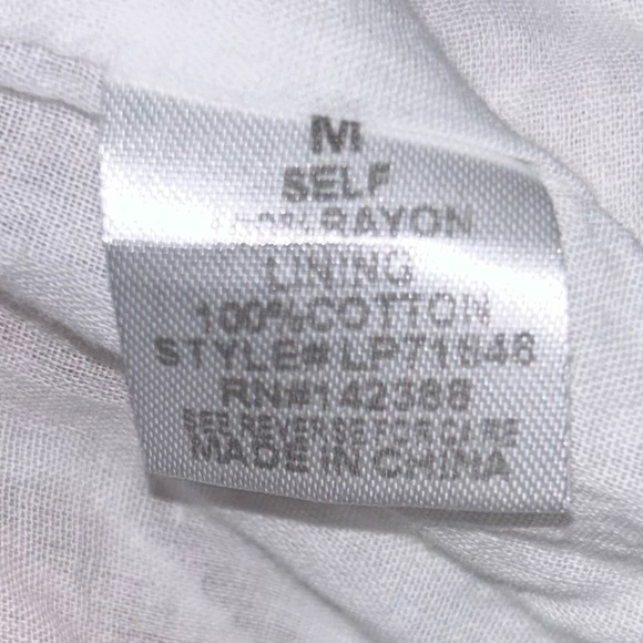 Essue Romper Wrap Front Stripes Quarter Flare Sleeves Tie Belted Waist Keyhole - Picture 13 of 13